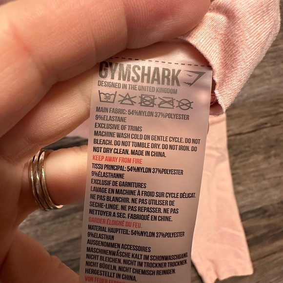 Gymshark Peach Cut Out Crop Blouse Top - Picture 3 of 7